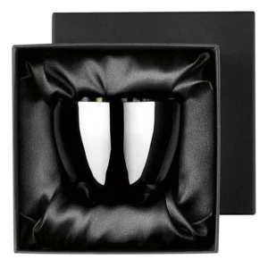 <BRILLIANT BLACK>2重ぐい呑み 70ml (貼箱入)